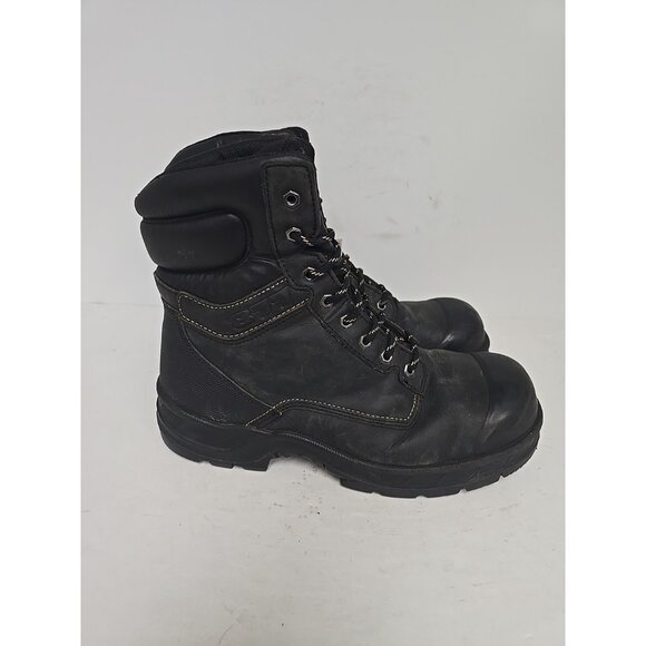 Dakota Men\'s 8\'\' 877 Steel Toe Steel Plate Safety Work Boots Black Size 12M main image 6